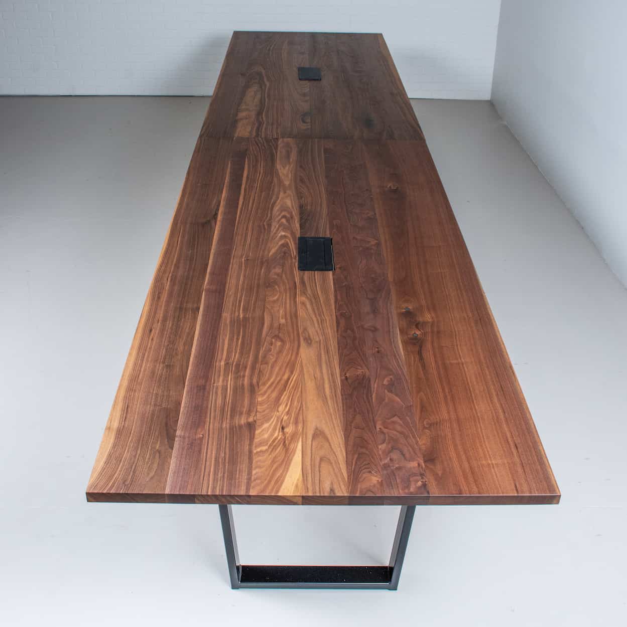 Long Walnut Conference Table - Image 3