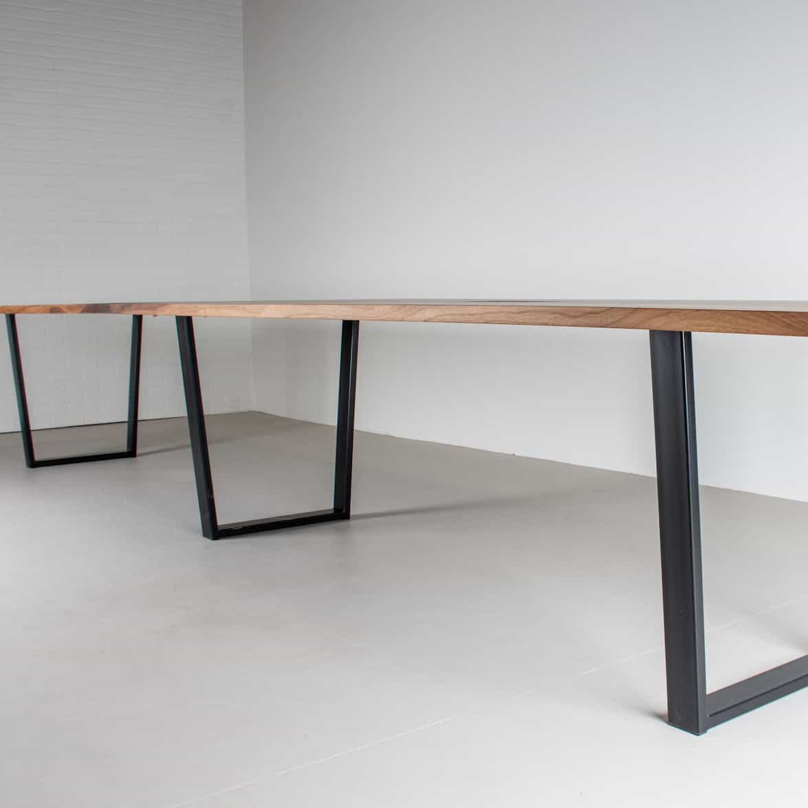 Long Walnut Conference Table - Image 4