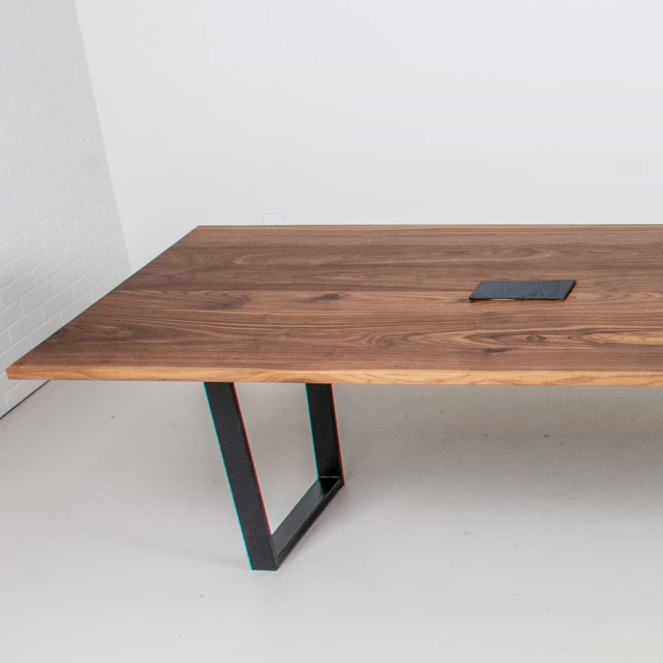 Long Walnut Conference Table - Image 6